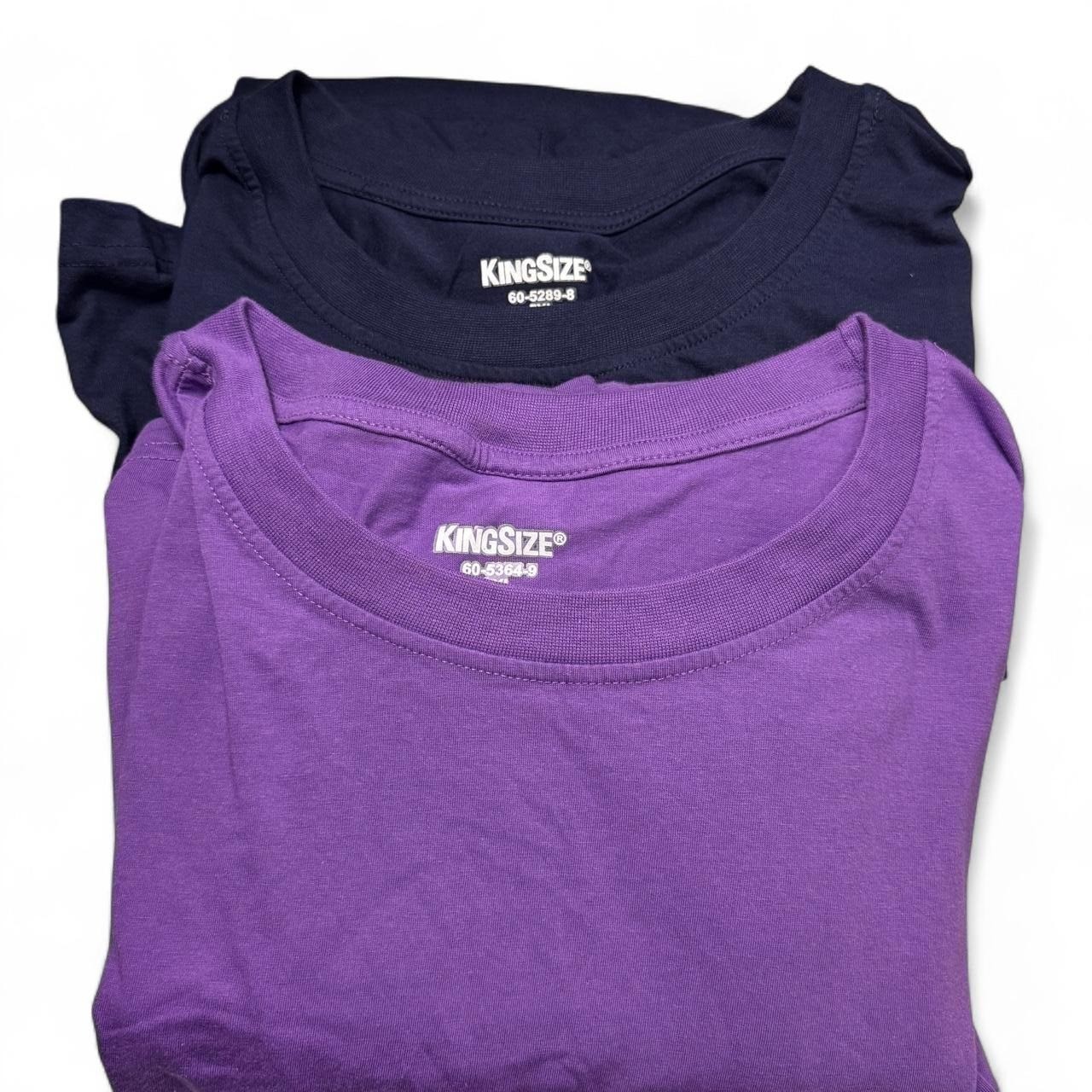 KingSize Men’s 2-Pack Pocket T-Shirts 5XL Tall Purple Navy Big Tall Casual Norm