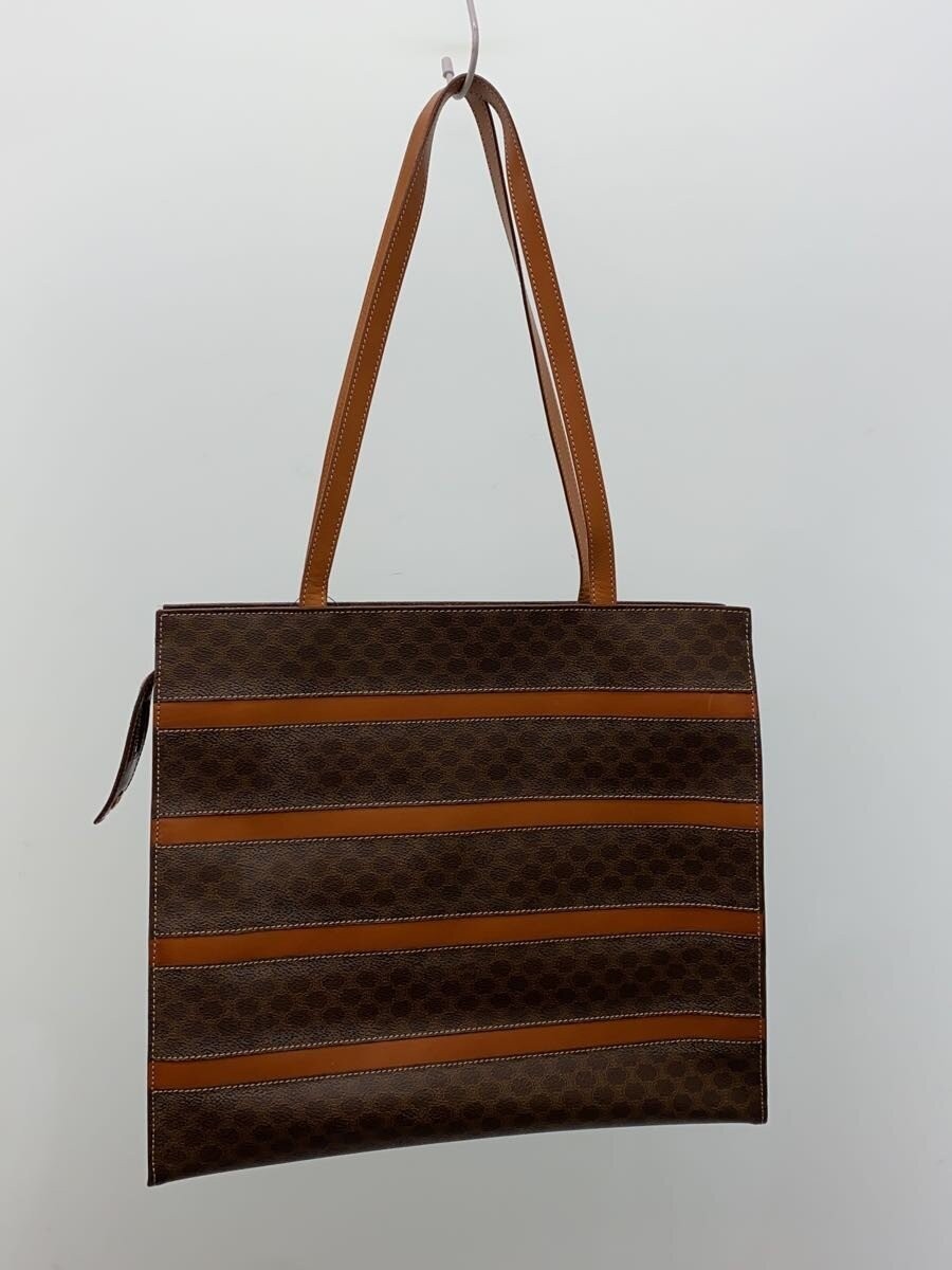 Used Celine Tote Bag/Leather/Brw/Allover Pattern/Mc96/Macadam Bag