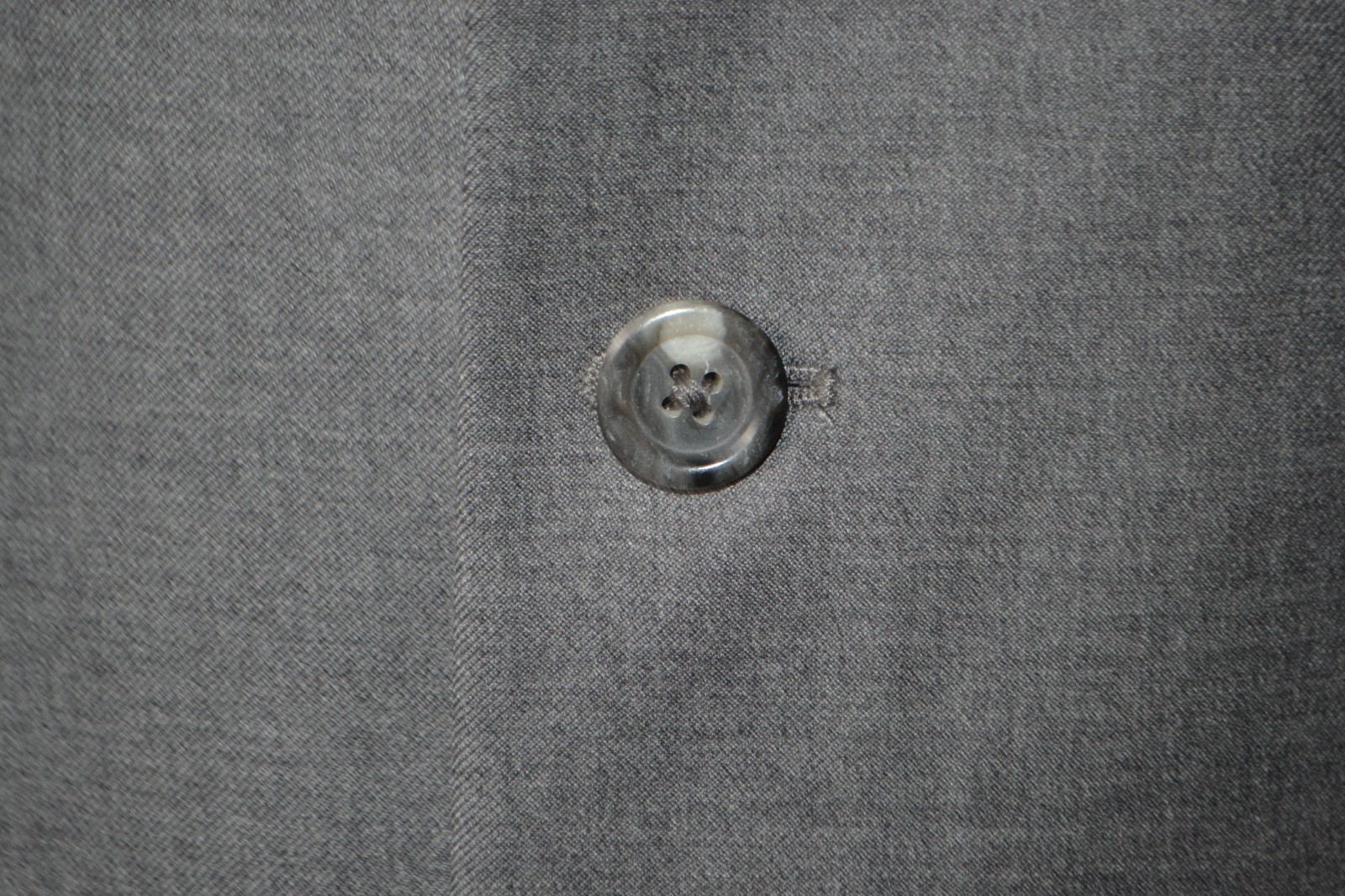 Pronto Uomo Men Angelico Super 100s Gray 3 Button Suit Sz 42R Wst 36×30