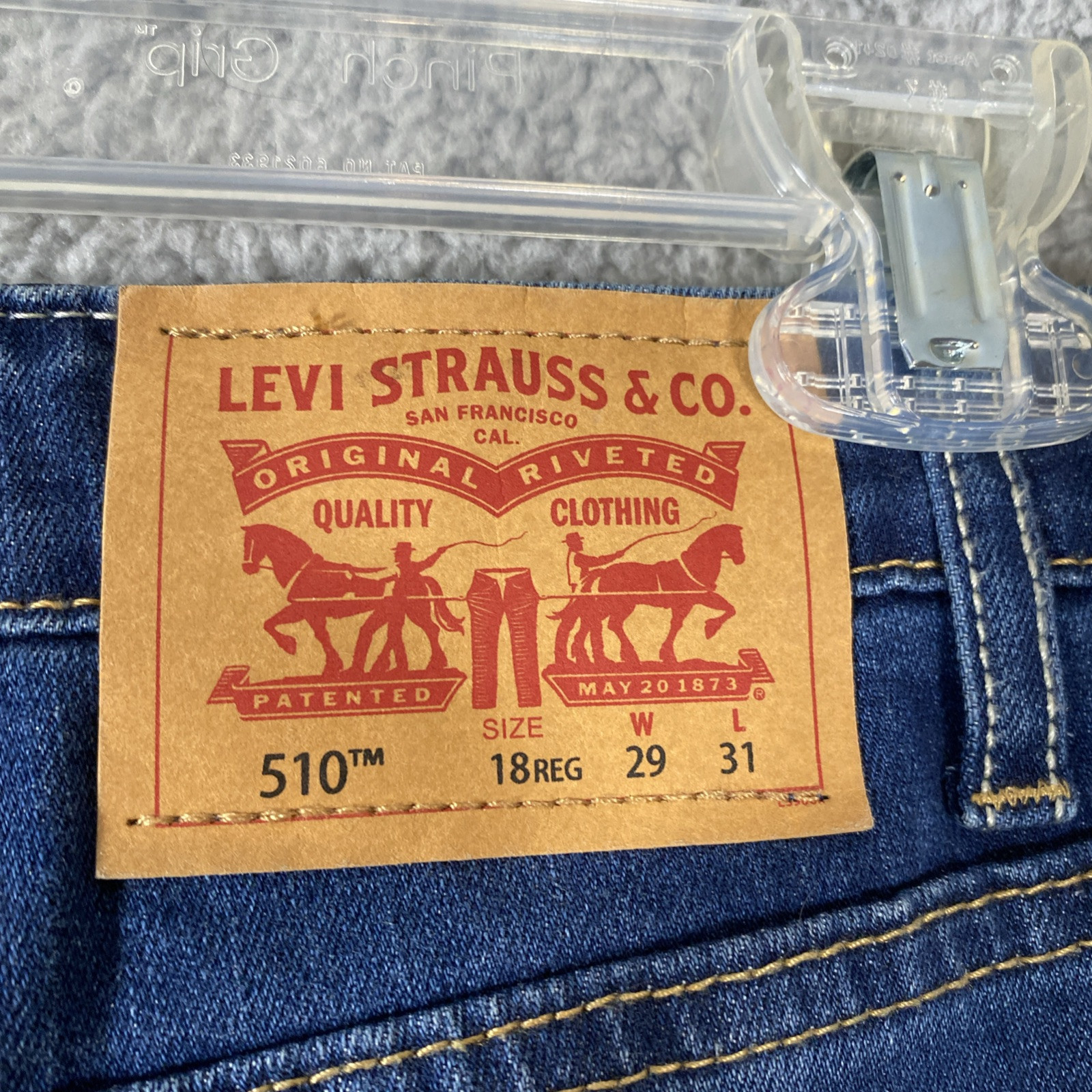 GUC Two Pair Levi 510 18 Regular 29×31 Jeans One Black One Blue