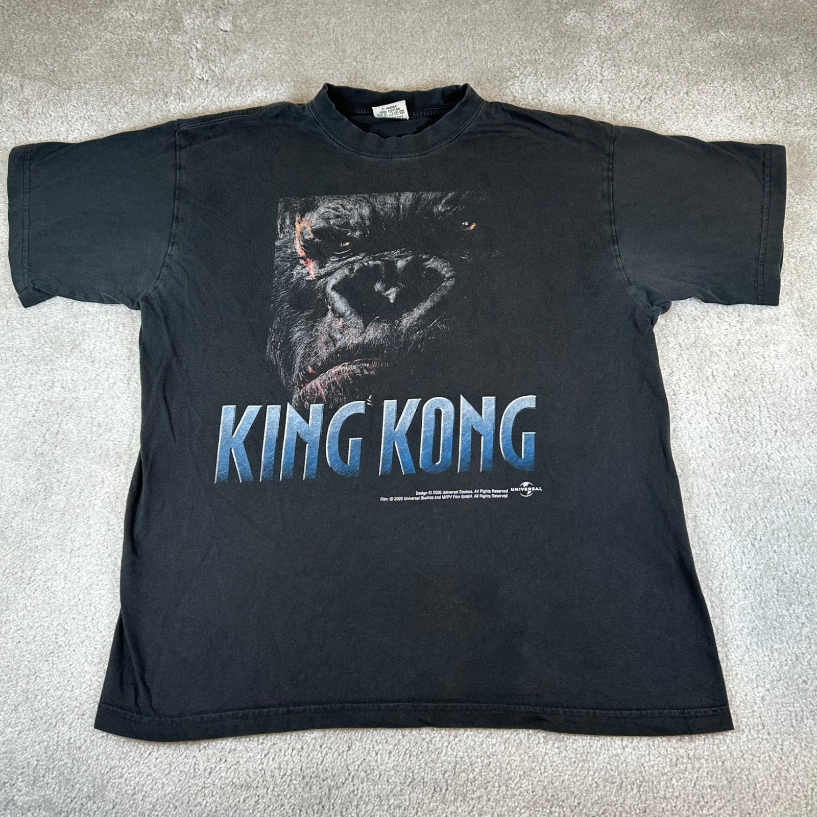 Vintage King Kong Movie Graphic T-Shirt Mens L Universal Studios 2006 Promo Rare