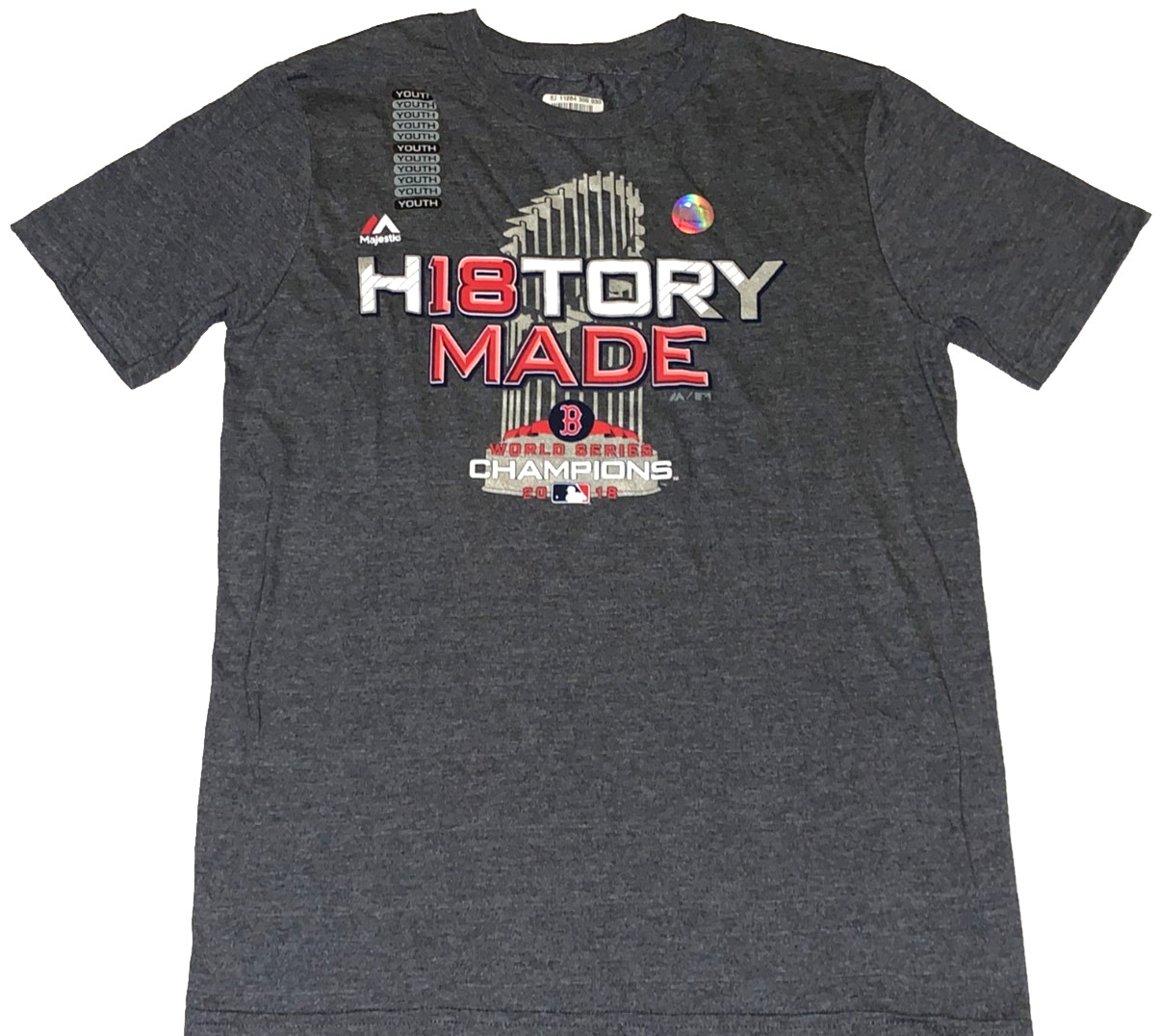 Boston Red Sox 2018 World Series Baseball Champions T-Shirt New! NWT Youth SMALL