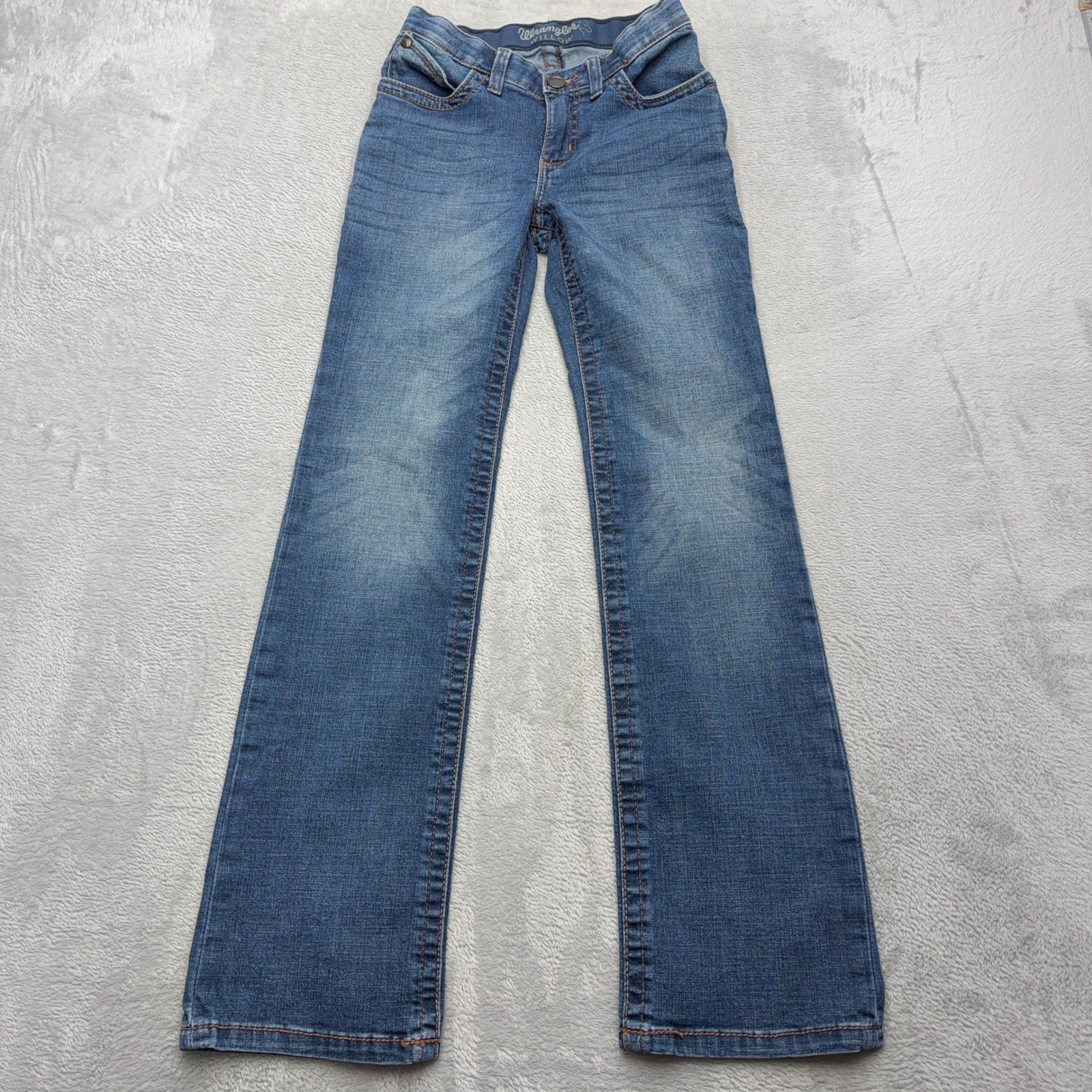 Wrangler Willow Jeans Womens 1×32 Blue Ultimate Riding Bootcut Mid Rise Stretch