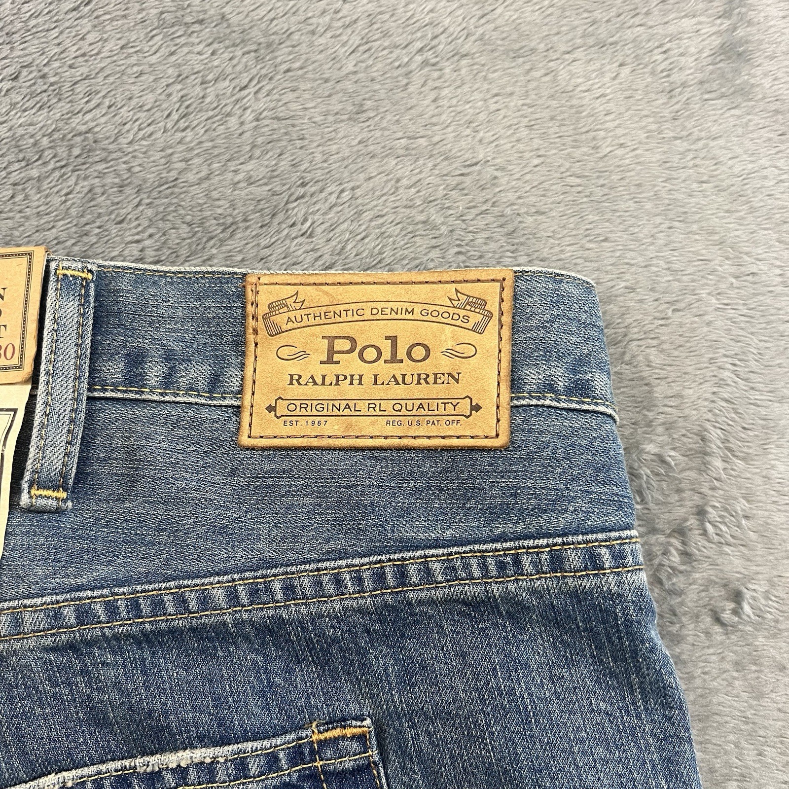 Polo Ralph Lauren Big & Tall Jeans 52B x 30 Hampton Relaxed Straight Leg NWT