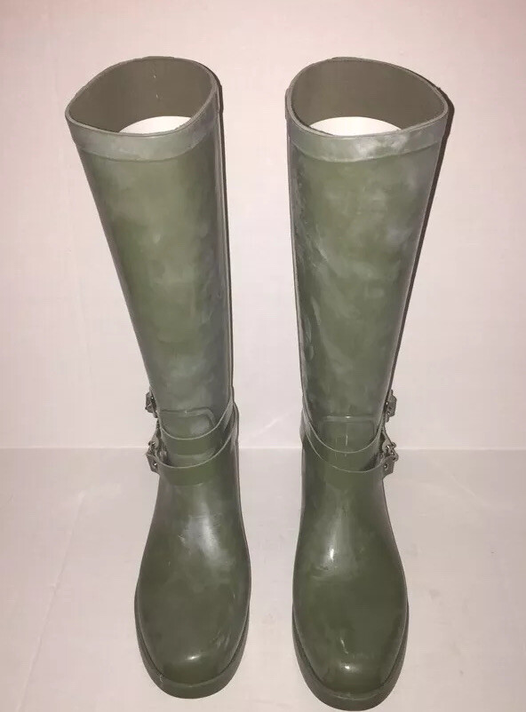 Brand New- Coach Lori Shiny Rubber RainBoots 35A7735-JNP Womens (Size 10)