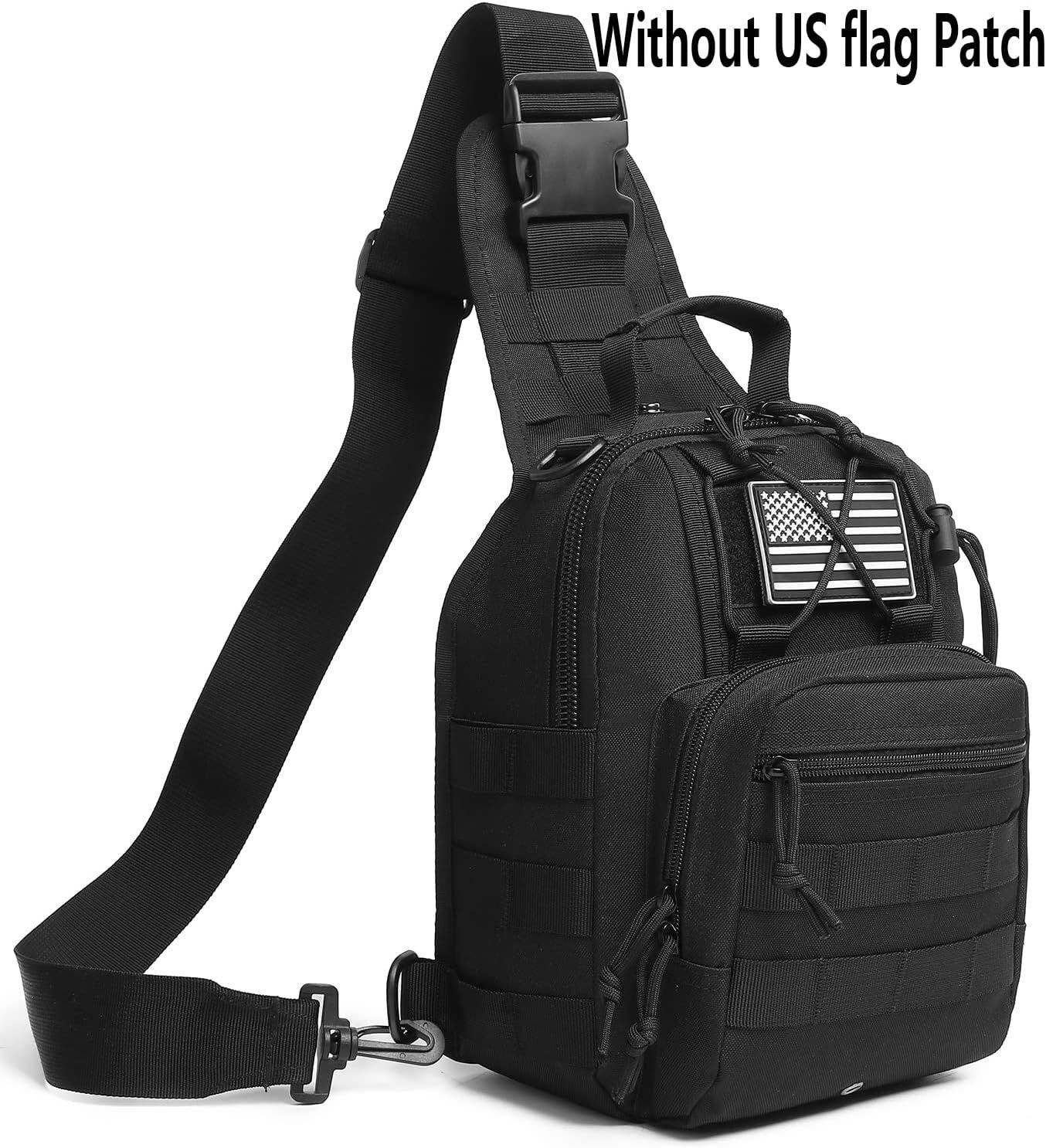 Tactical Sling Shoulder Bag Compact Chest Concealed Carry Gun Bag for Outdoor