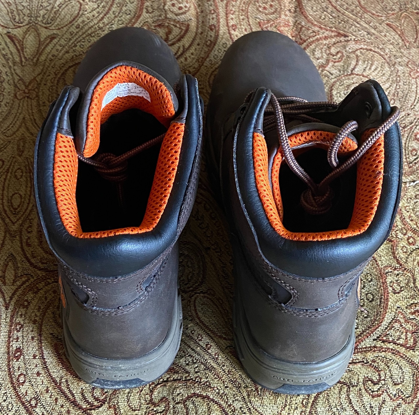 Timberland Pro Linden 6″ Alloy Safety Toe Work Boots Mens 10M Brown Leather