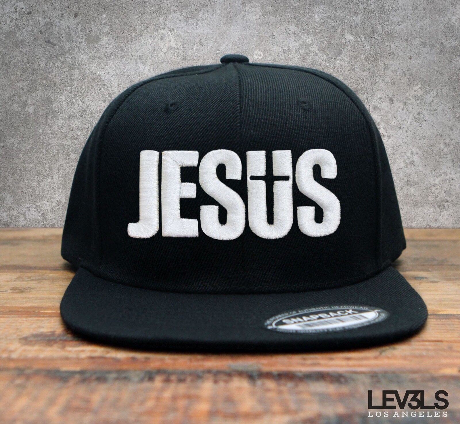 JESUS NAME BOLD 3D SNAPBACK BASEBALL CAP JESUS SAVES CHRISTIAN CROSS
