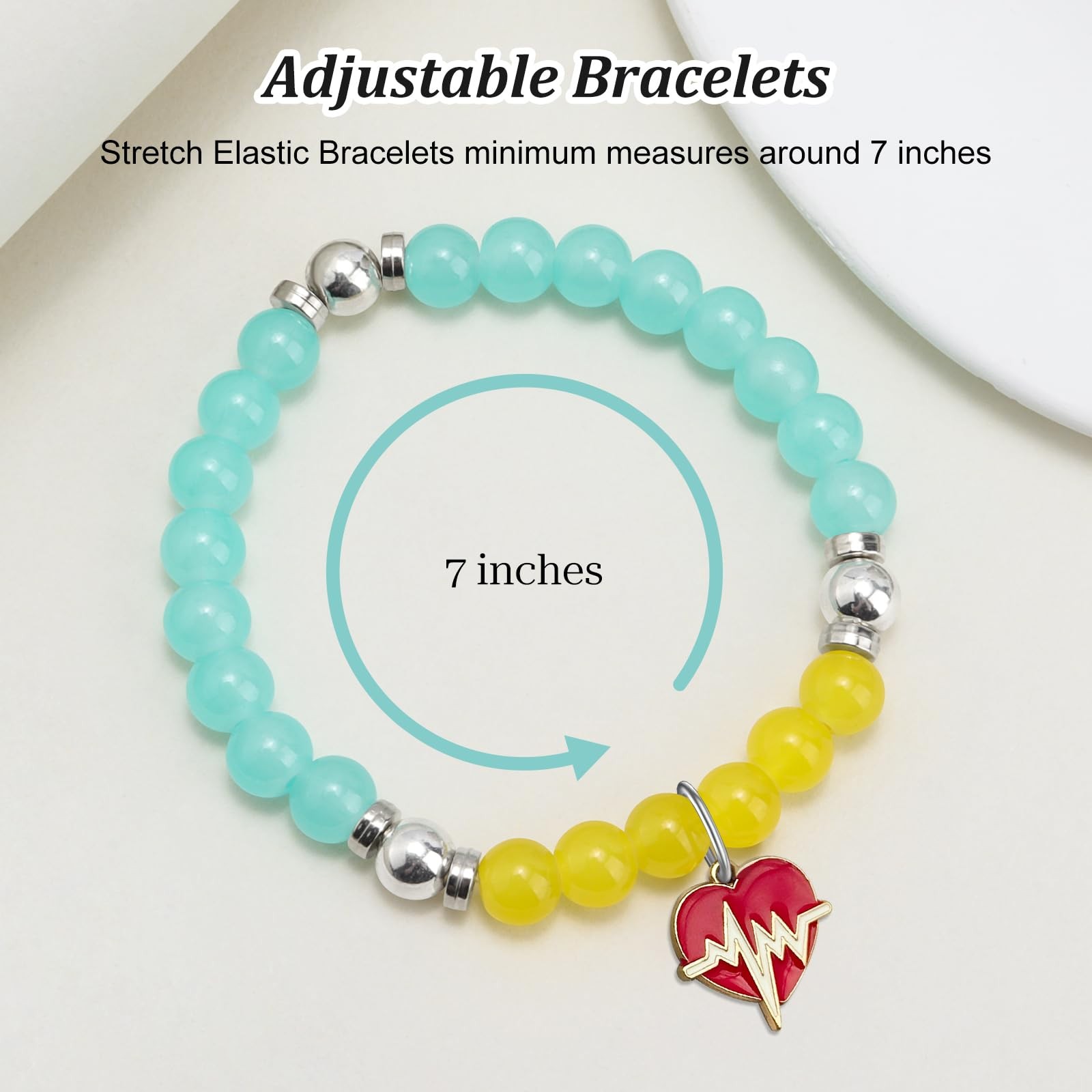 Nurse Appreciation Gifts Beads Bracelet for Women Nursing Small, As Shown