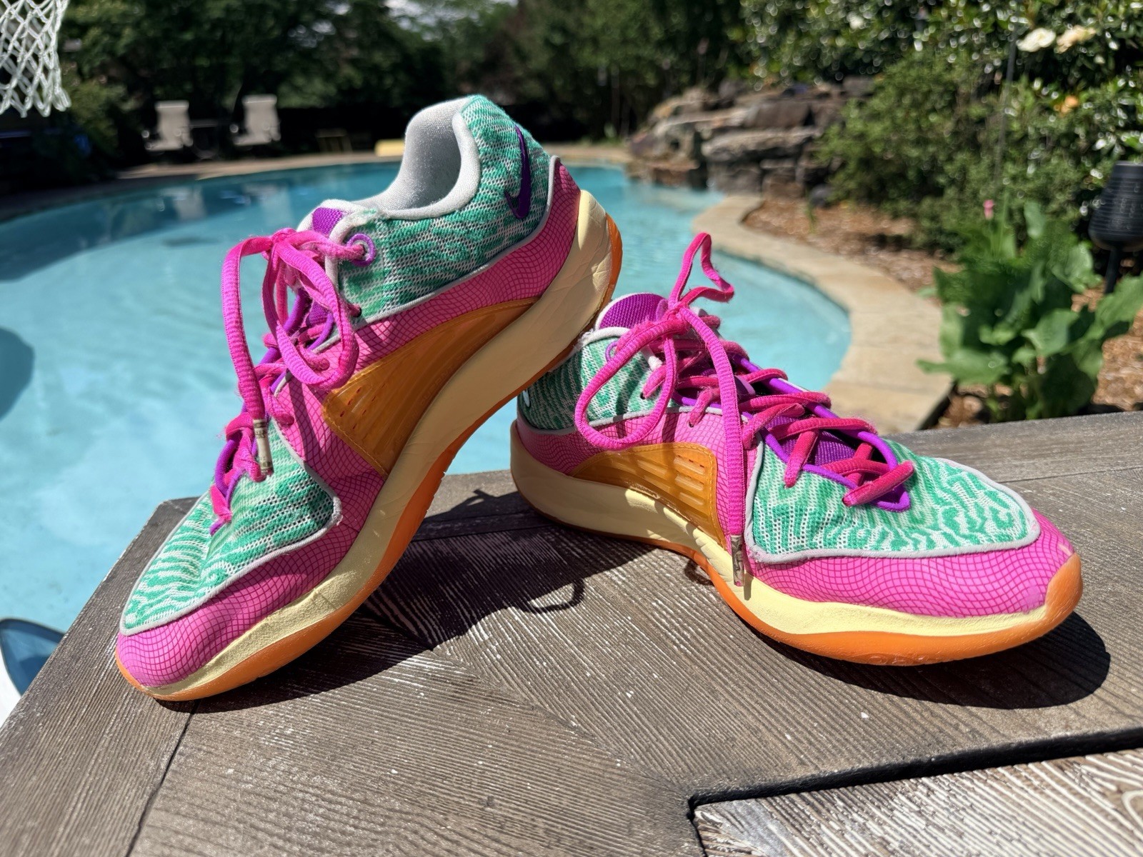 Nike KD 16 Easy ASW 2024 All Star Pink Green Durant FJ4240-300, MENS 8, WMNS 9.5