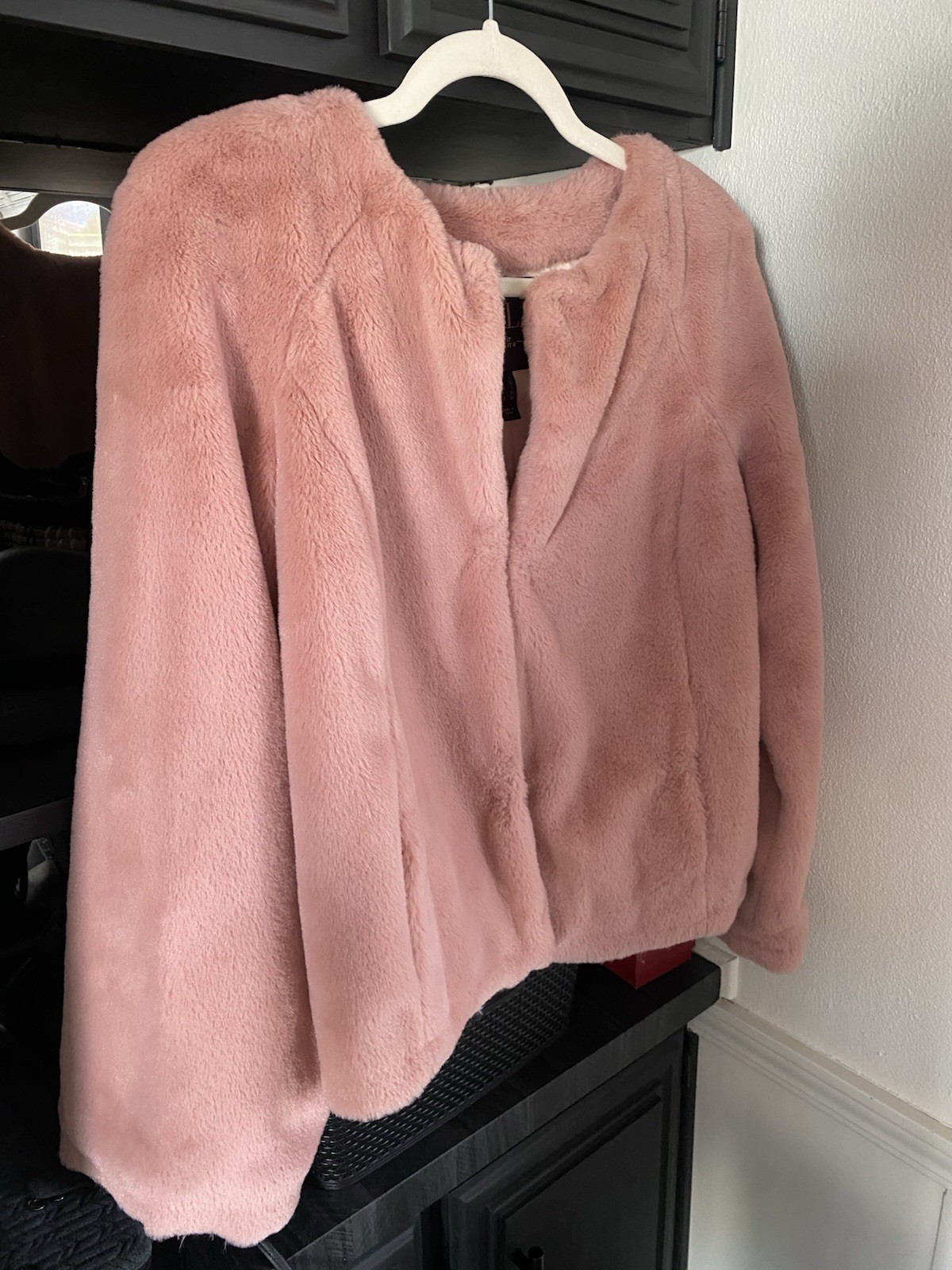 G.I.L.I. Women’s S Pink Lined Short Jacket Hook & Eye Closure Pockets
