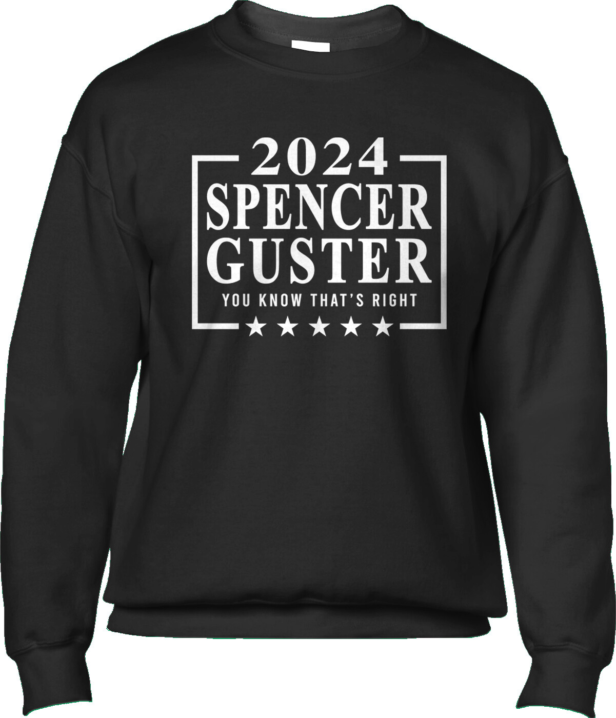 Spencer Guster Election Voting Humor Joke Funny Parody Satire Mens Sweatshirt
