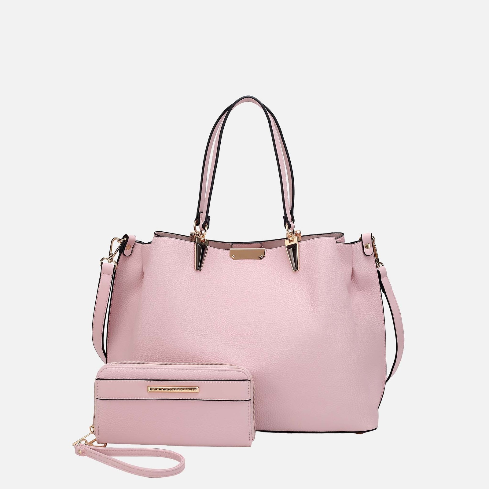 Petite-Fit Vegan Leather Tote & Wallet | Organized for Your Everyday