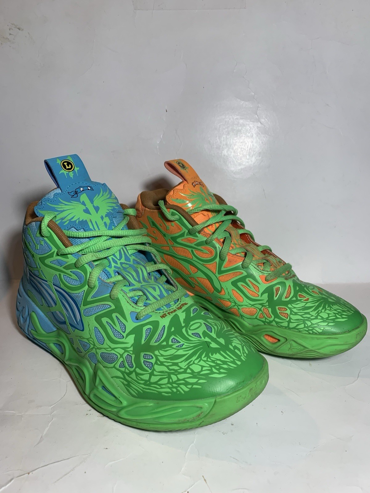 PUMA MB.03 TMNT M.E.L.O. Limited Edition Mid Top Sneakers Green 311313-01 Size 6