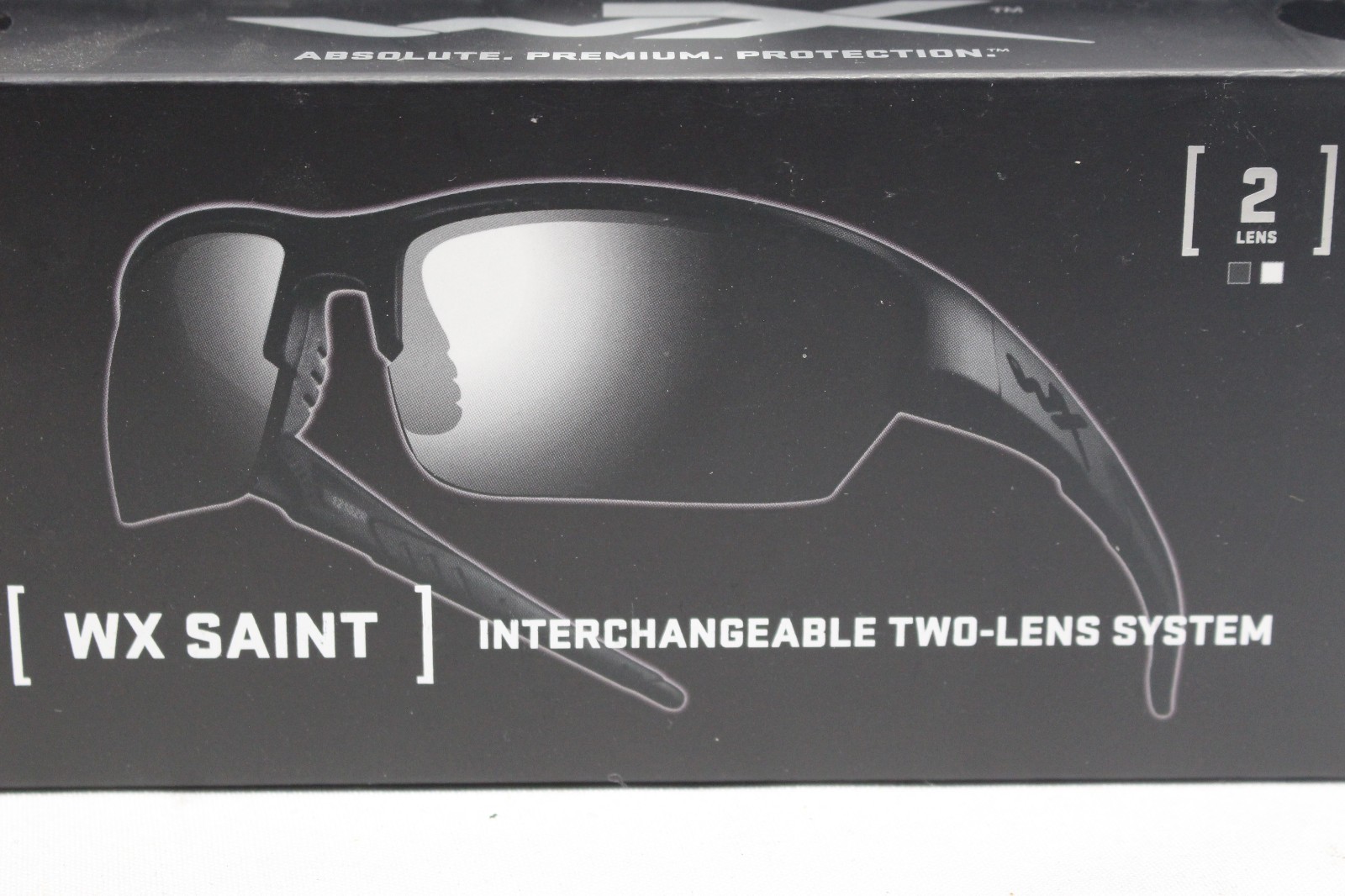Wiley X CHSAI07 SAINT S/M Smoke Gray/Clear Lens Polycarbonate Matte Black Frame