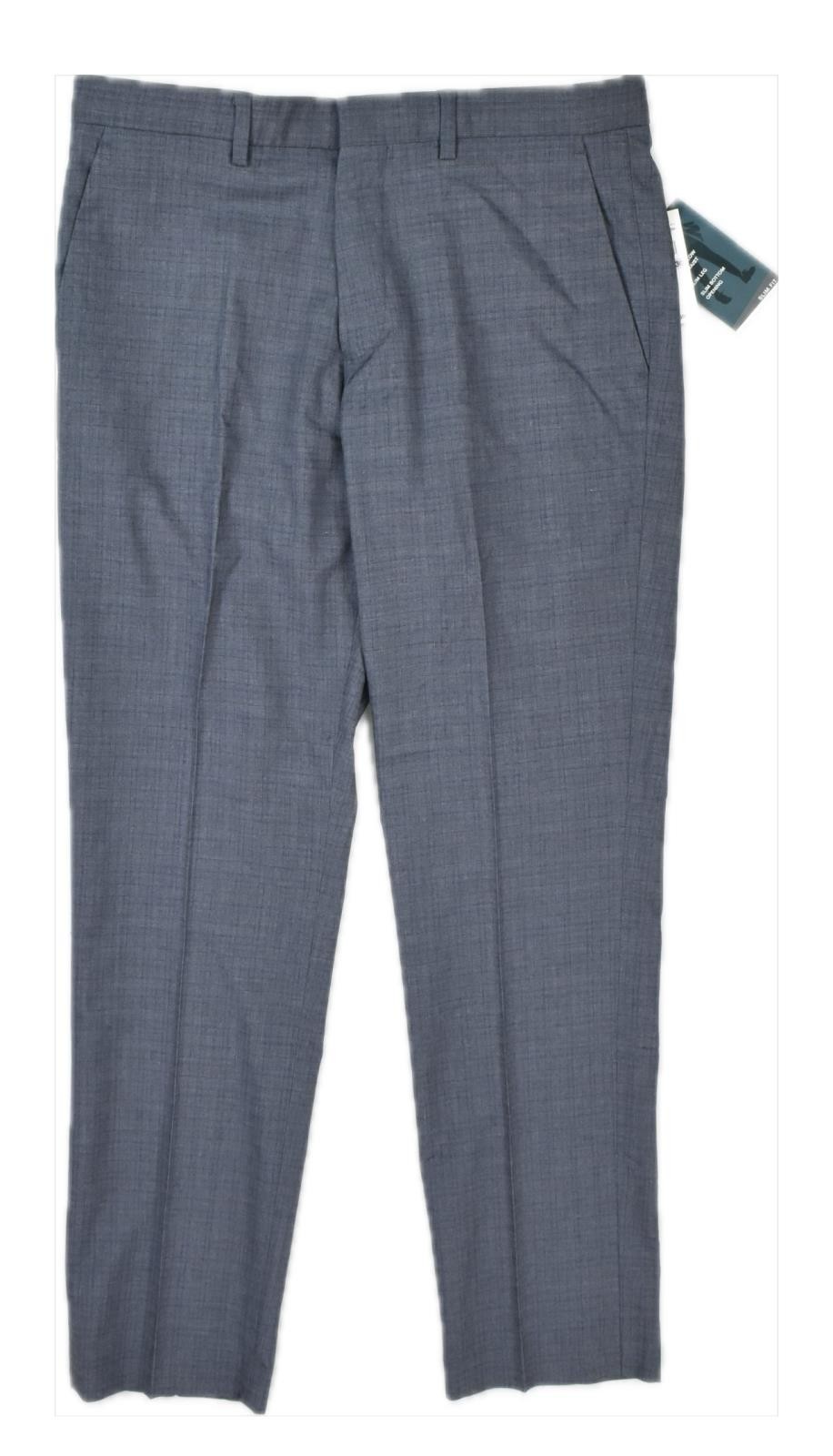 Perry Ellis Men’s Slim-Fit Flat Front Dress Pants Size 29 X 30 New $95 5RFB0141