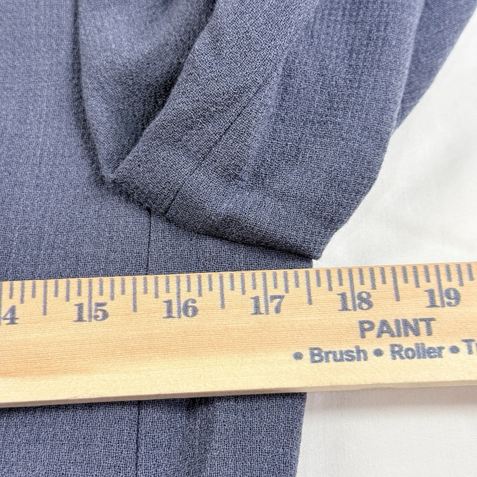 Lafayette 148 Wool Peplum Zip Blazer Jacket Blue Minimalist Luxury Women 4