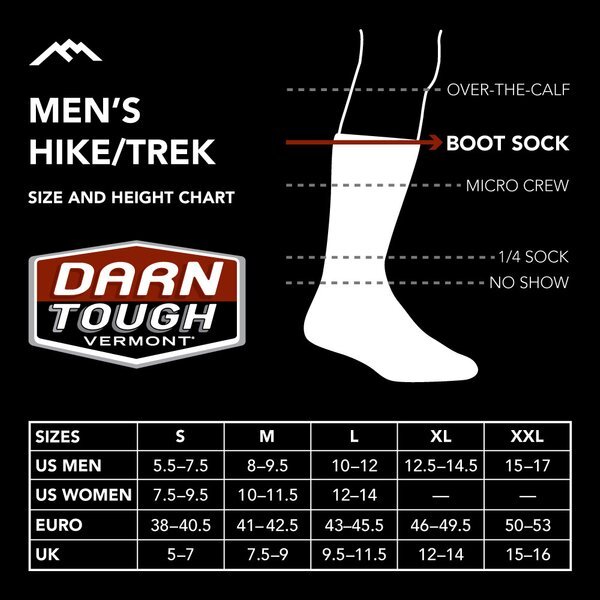 DARN TOUGH 1964 TEAL Men’s ABC Boot Midweight Hiking Socks Hike Merino Wool USA
