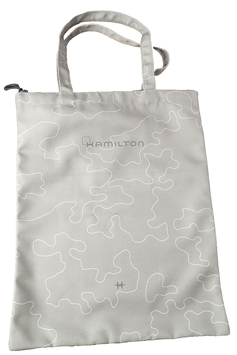 HAMILTON WATCHES zip up green tote bag