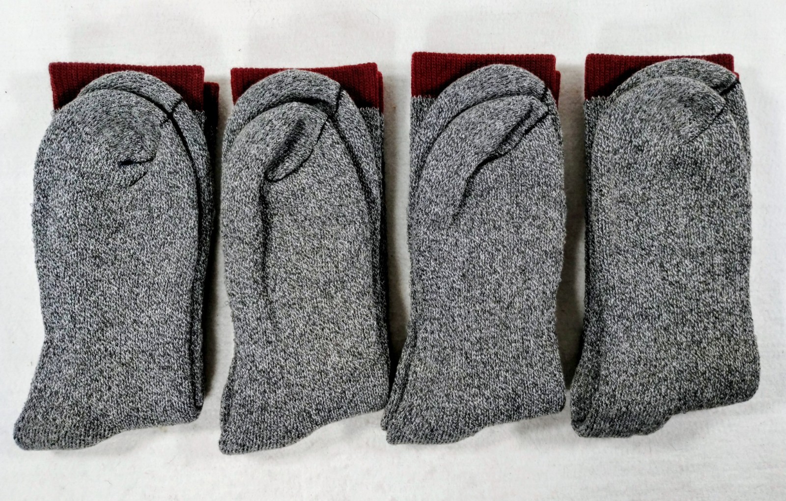 4 Pairs Clear Creek Medium Weight Merino Wool Boot Sock Men Size 10-13 Shoe 7-12