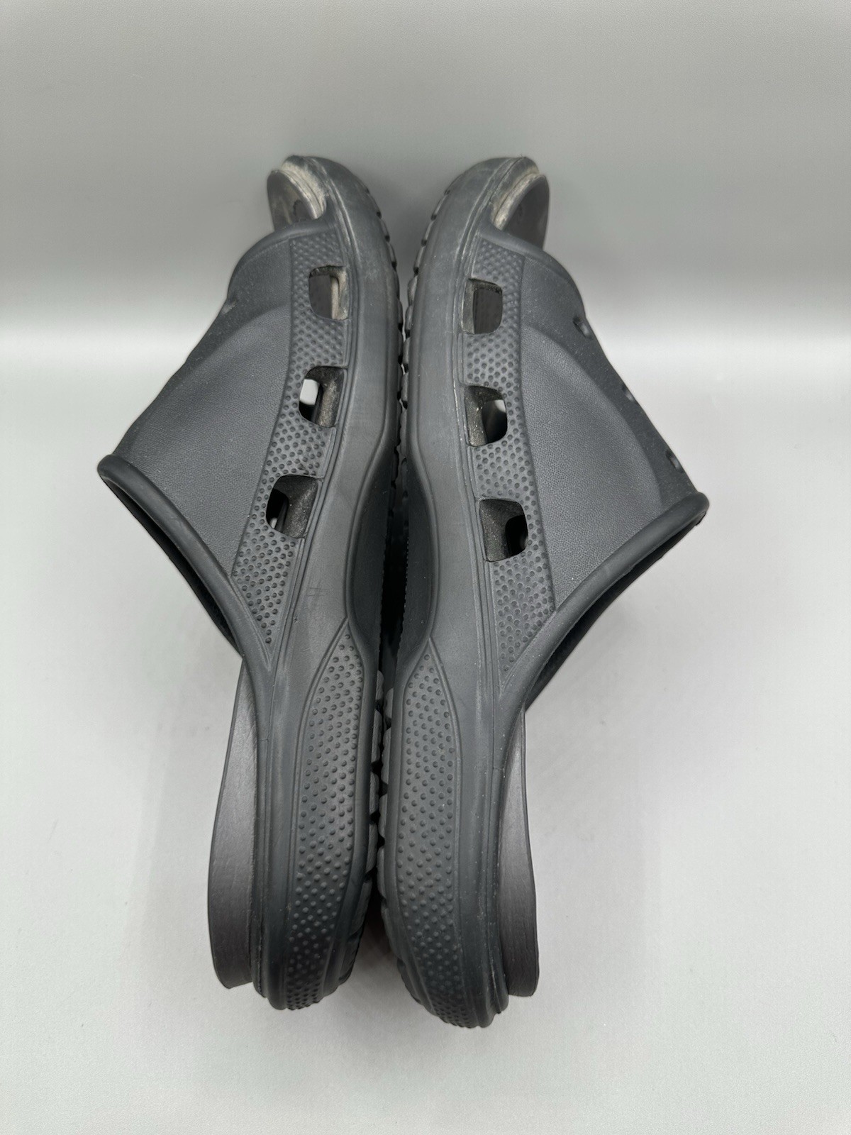 Crocs Baya Slide Open Toe Sandals Men 11 Black Rubber