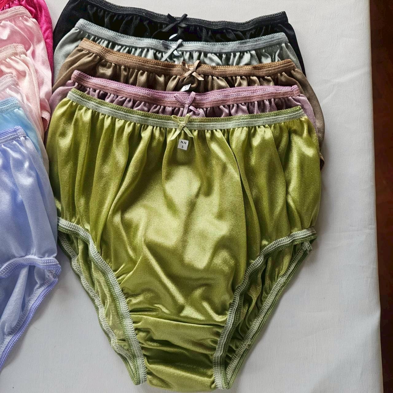 13pcs Underwear Women Nylon Small Panties Smooth Soft Briefs High Waist 24″-28″