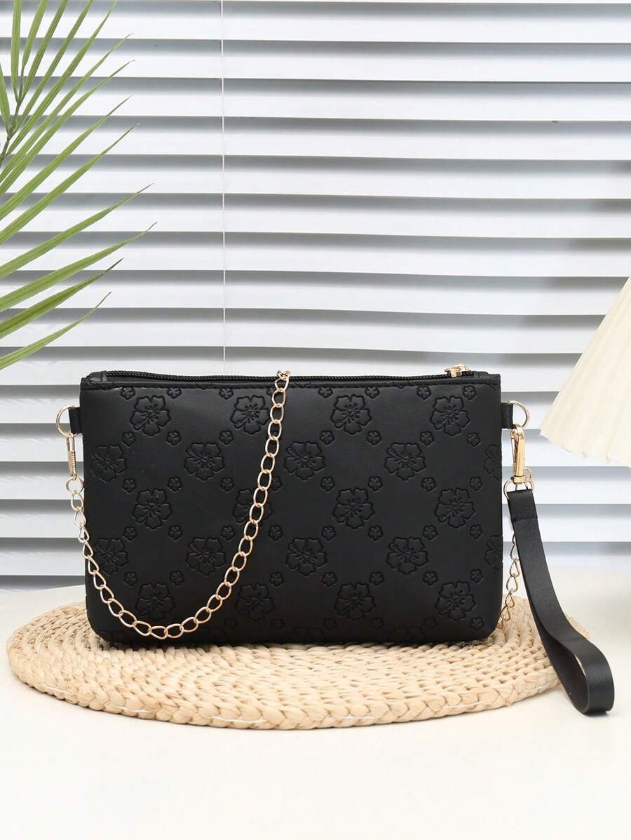 Small Square Bag Women PU Leather Crossbody Chain Purse Casual Shoulder Mini