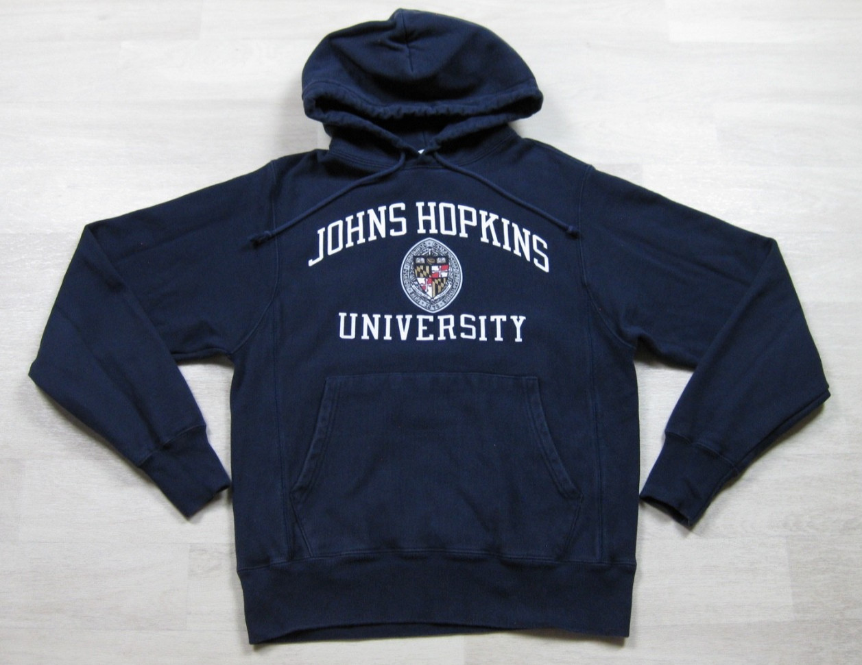 Johns Hopkins University Hoodie Men’s (S) Champion Reverse Weave Collegiate