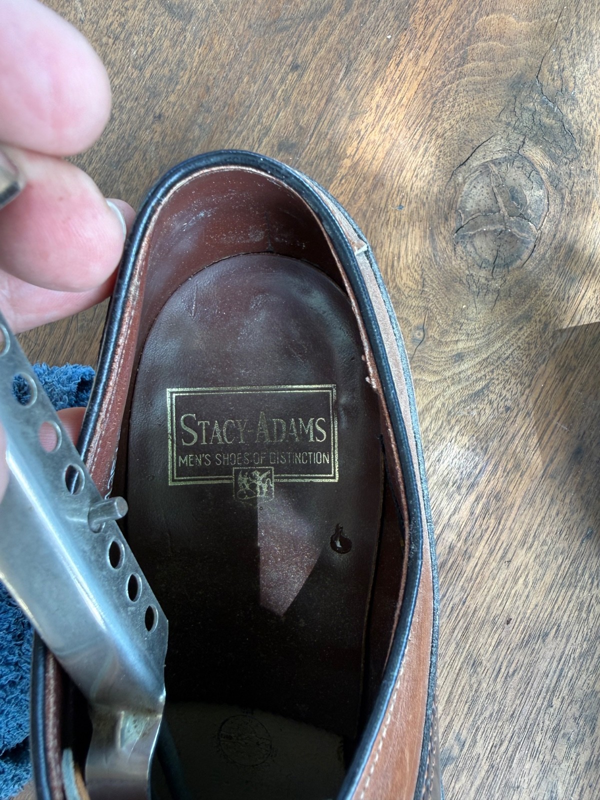 Stacy Adams Mens 9.5 Spectator Professional Tap Shoes Selva Staccato