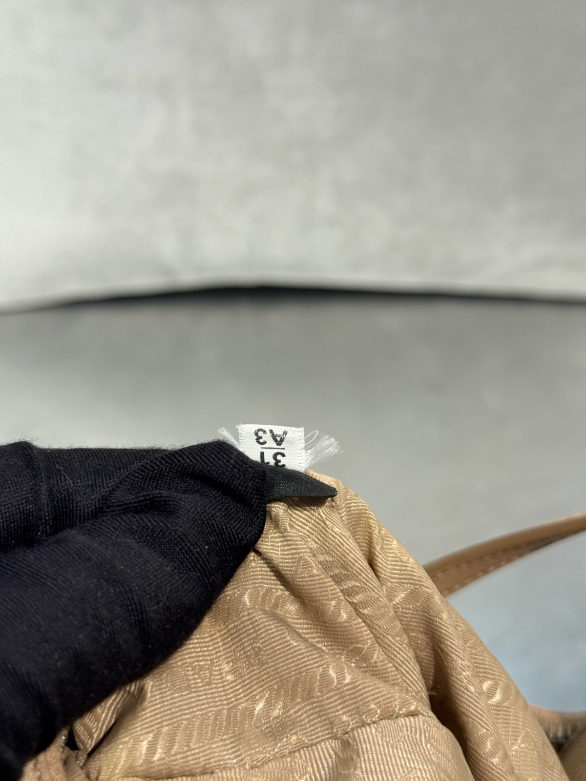 Authentic Prada Re-Edition 2005 Nylon Hobo Nylon with Leather Trim Hobo Beige
