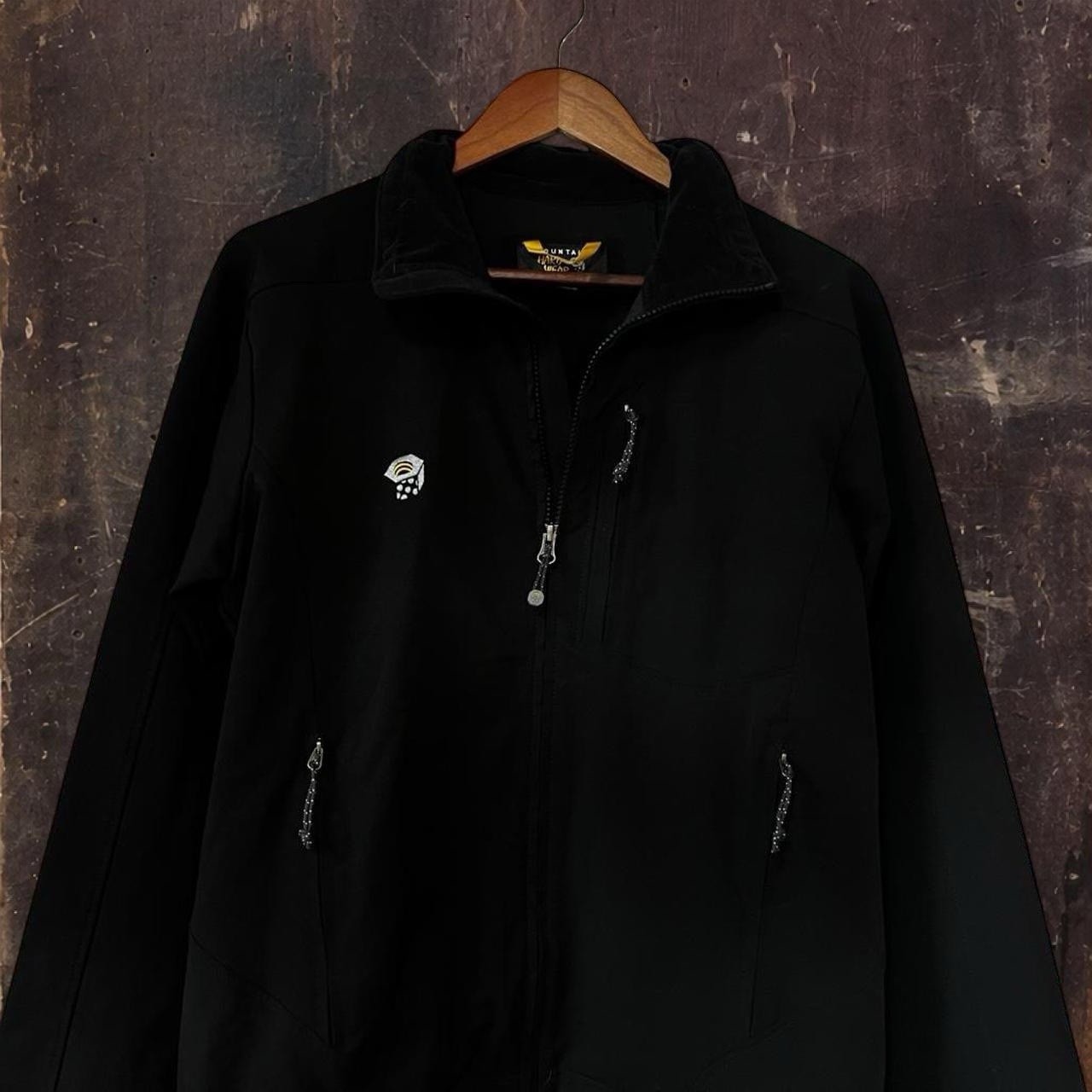 Mountain Hardwear Black Embroidered Logo Outdoor Zip Up Jacket