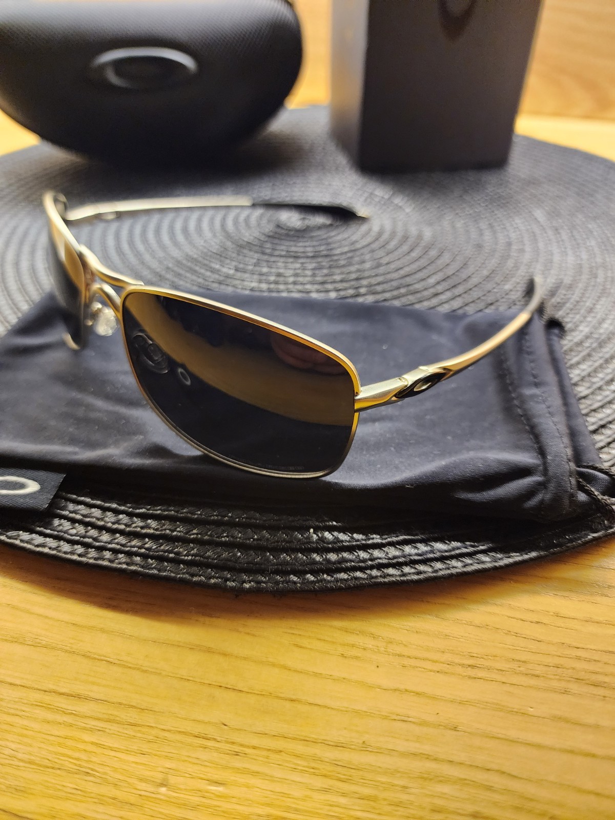 Oakley Crosshair 2.0 Alloy Metal Frame Black Prizm Polarized Lens Full Pack New