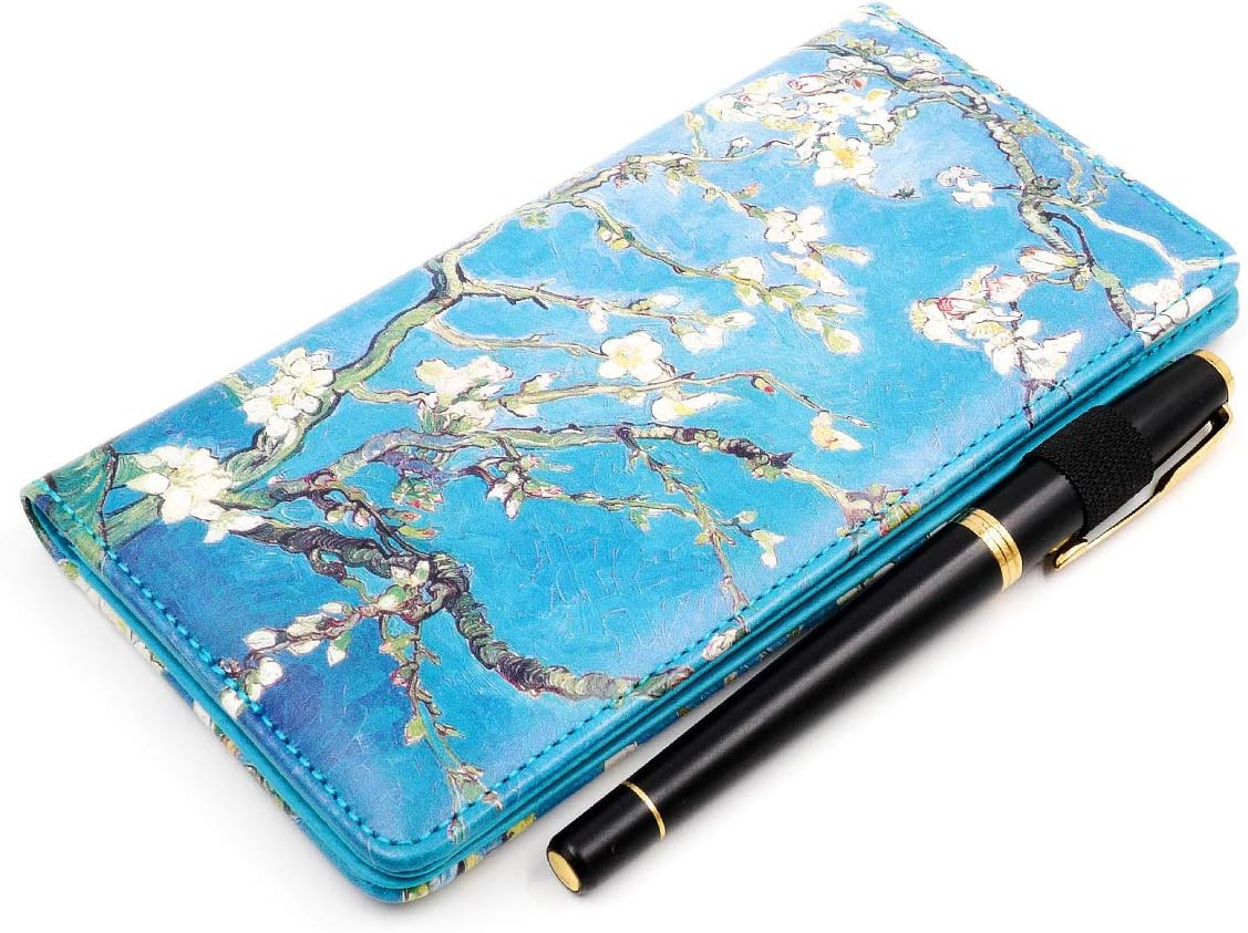 Checkbook Cover for Men & Women RFID Leather Check Book Holder Wallet