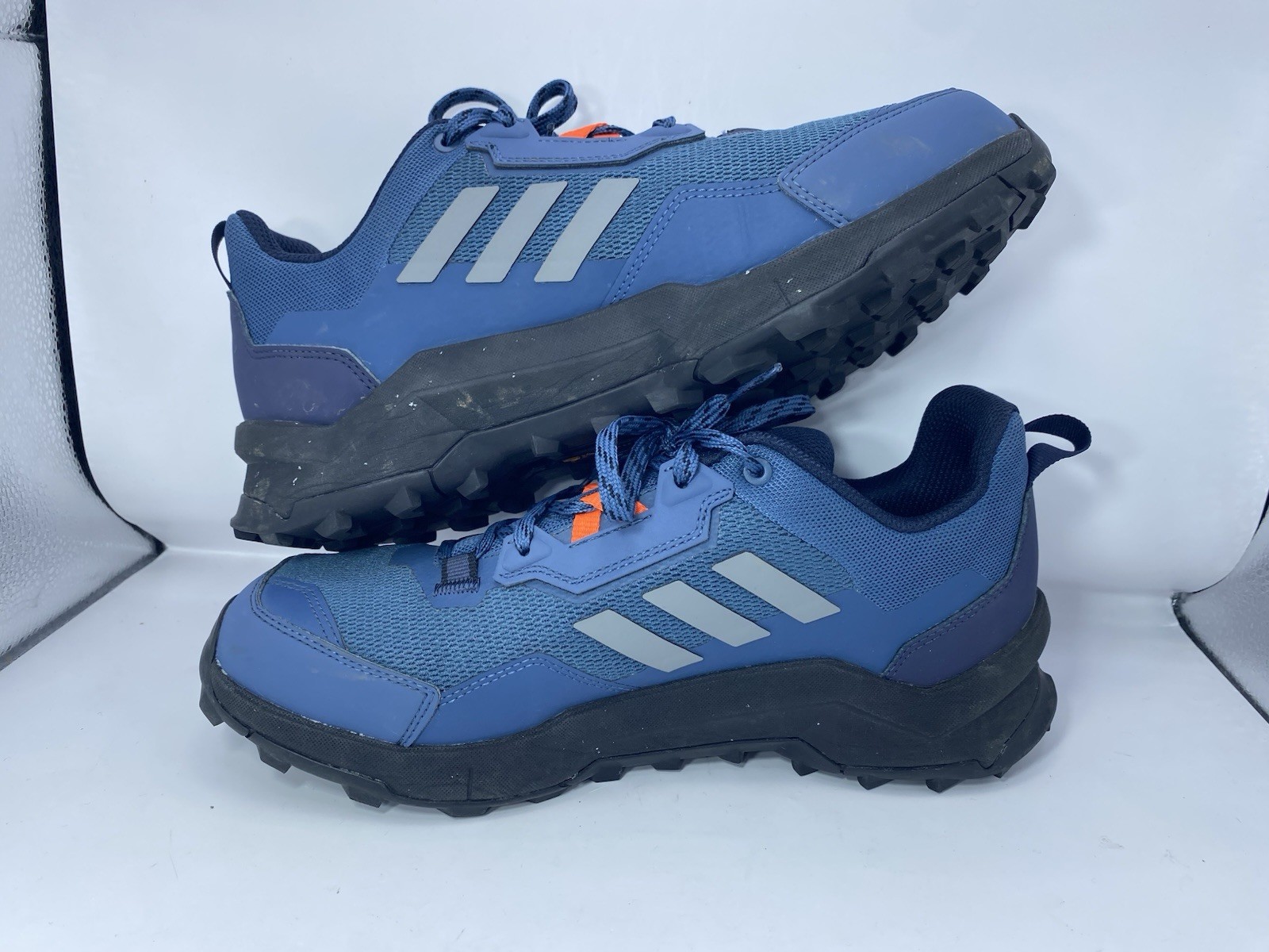 Adidas Terrex AX4 Wonder Steel Blue Orange Hiking Shoes HP7392 Men’s Size 8.5
