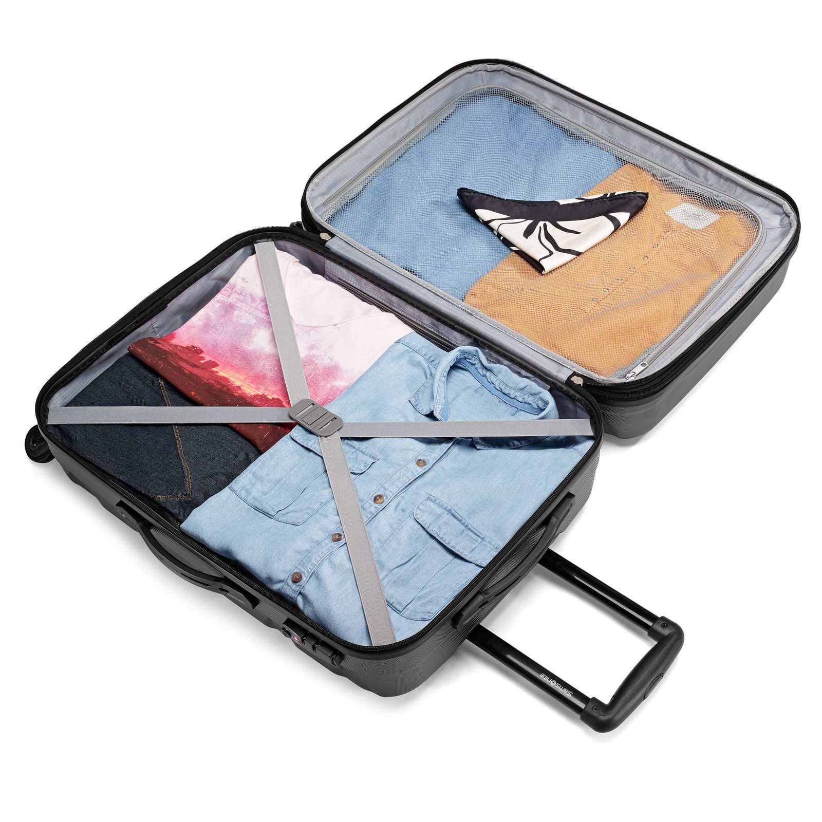 Samsonite Omni Pc Hardside Expandable Luggage with Spinner Wheels 28 Inch U24