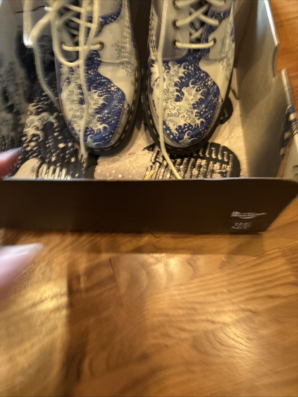 Dr. Martens 1460 The Met The Great Wave Limited Edition Leather Boots EU 45 BNWT
