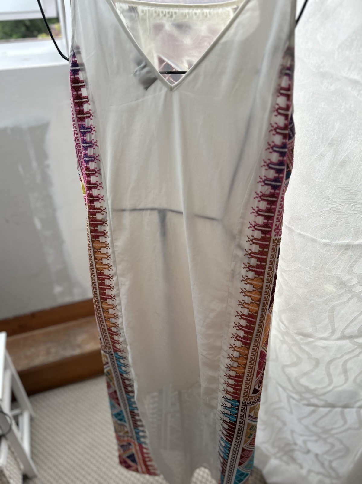 Aztec Print Slip Dress MBoho Patchwork maxi dress