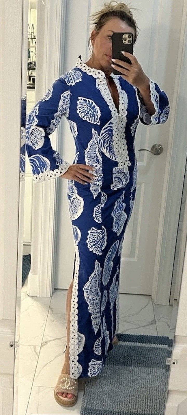 Lilly Pulitzer NWT Shealyn Stretch Maxi Caftan Shell Of A Good Time 🦄 Size 6,16