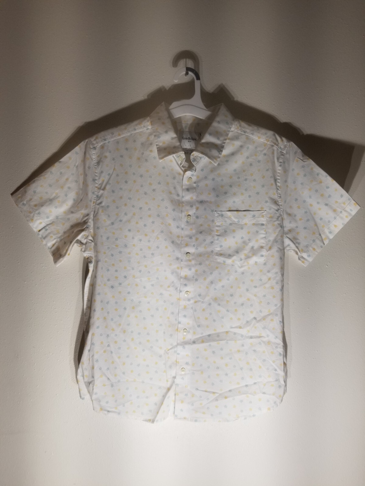 Goodfellow & Co Men’s Sea Shells Short Sleeve Button-Down Shirt Size L Slim $23