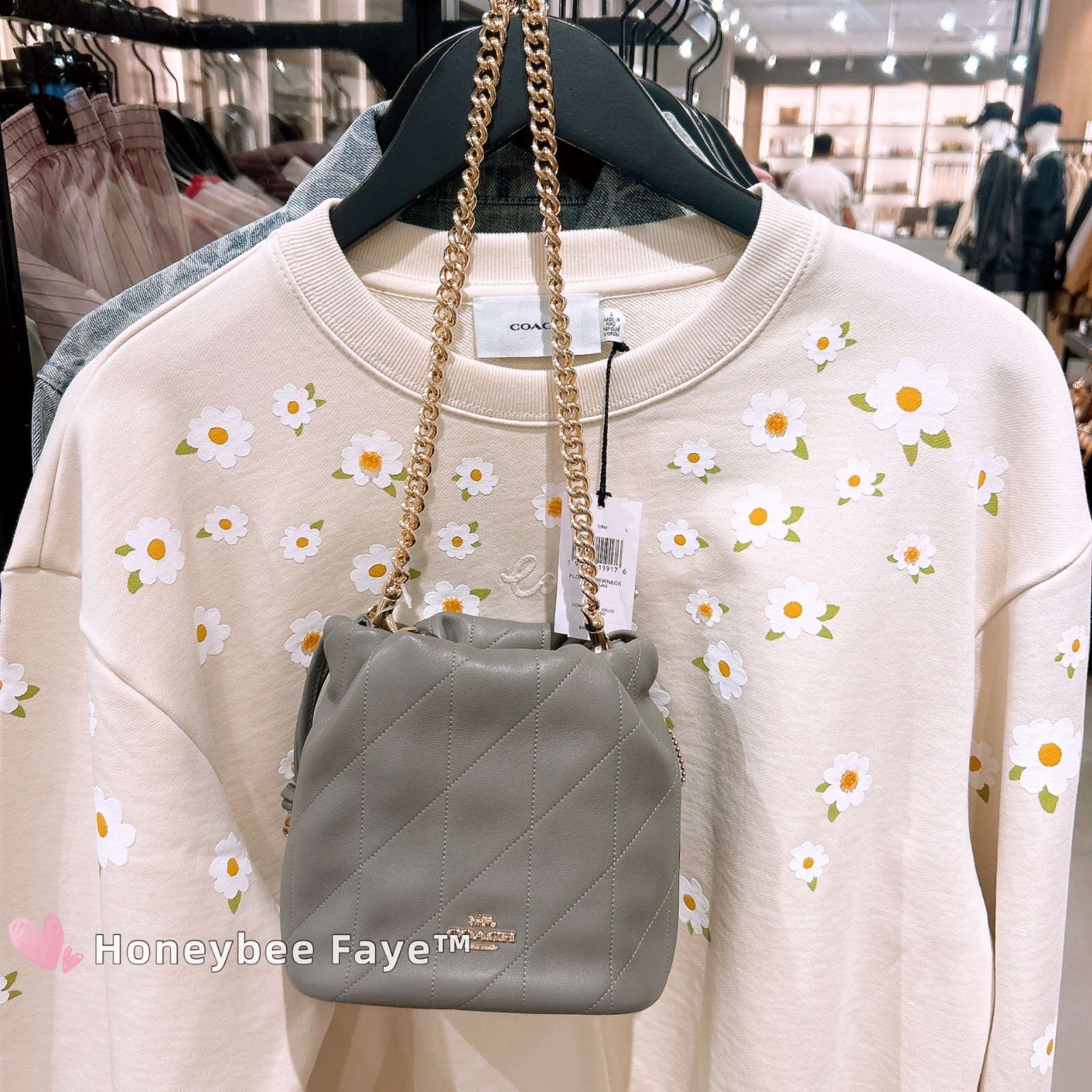 NWT Coach Faye Mini Drawstring Bag With Quilting CDB69/CDC42