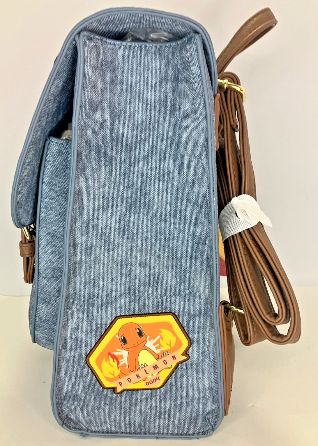 Exclusive Loungefly Pokemon Mini Backpack Denim Patches – Pikachu Eevee Squirtle
