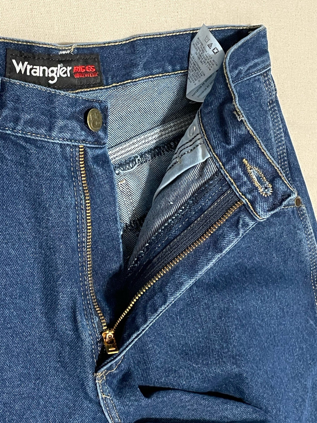 Wrangler Riggs Carpenter Pants Mens 32×30 Blue Workwear Relaxed Fit Utility NWT