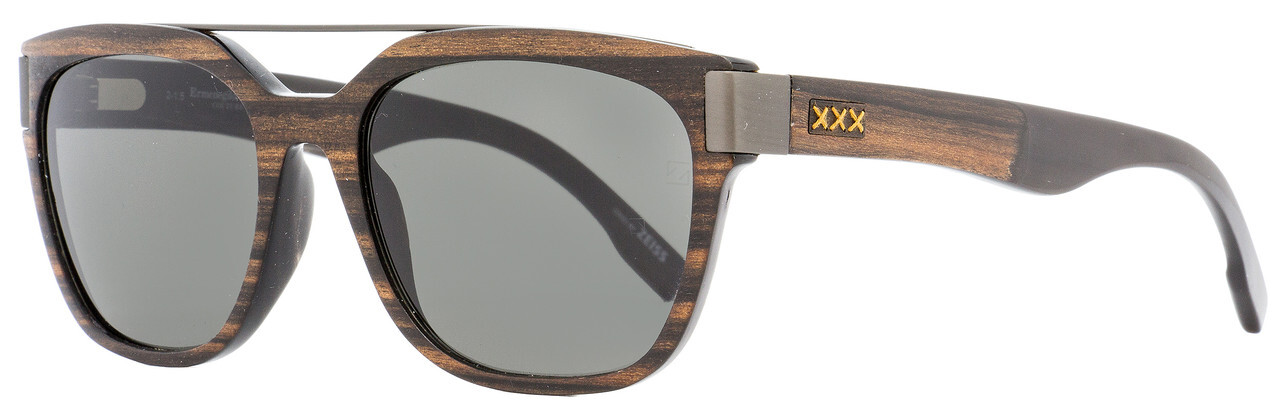 Ermenegildo Zegna ZC0005 05A Black Square Gray 56-18-140mm Men’s Sunglasses