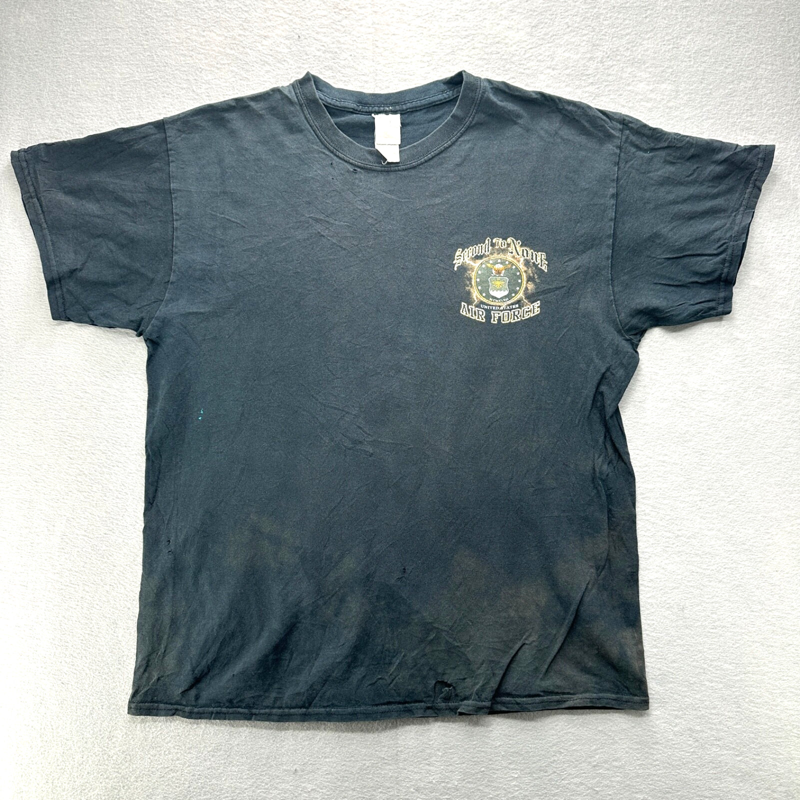 Vintage y2k 2nd Air Squadron T-Shirt Second to None Men’s Large Air Force