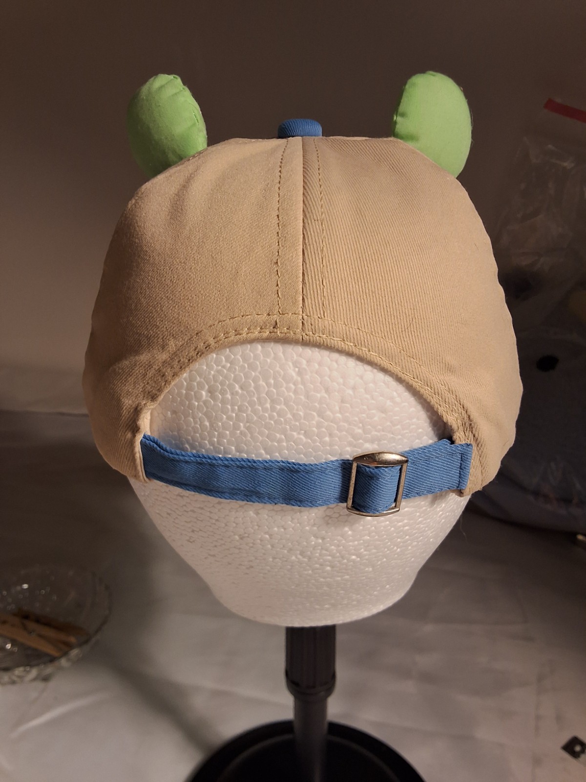 SLOVIC Youth 3D Frog Baseball Cap 1 Size Adjustable Sun Hat Unisex Blue & Khaki