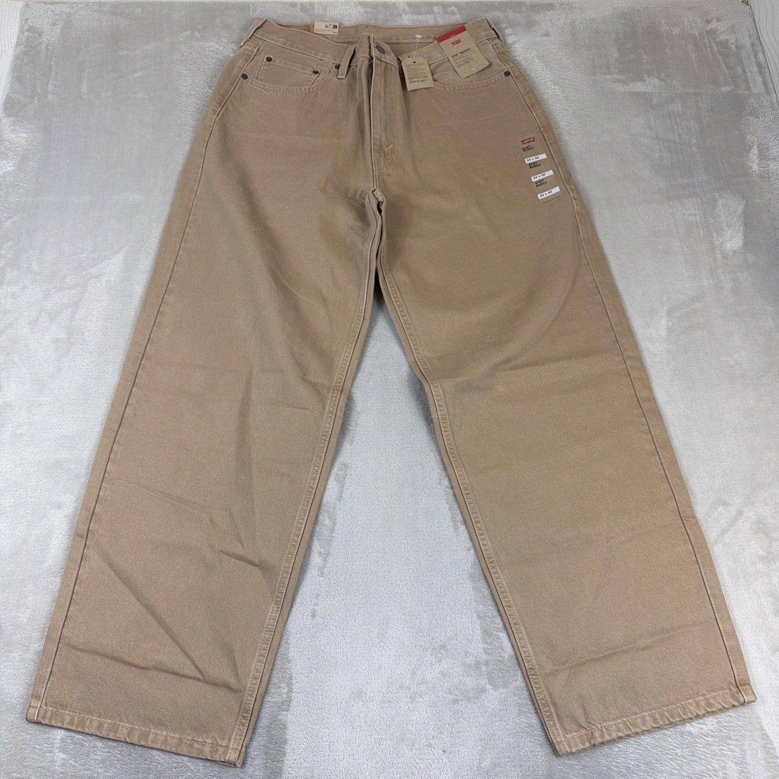 Levi’s 578 Baggy Denim Jeans Men’s Size 33×32 Tan/Khaki Cotton
