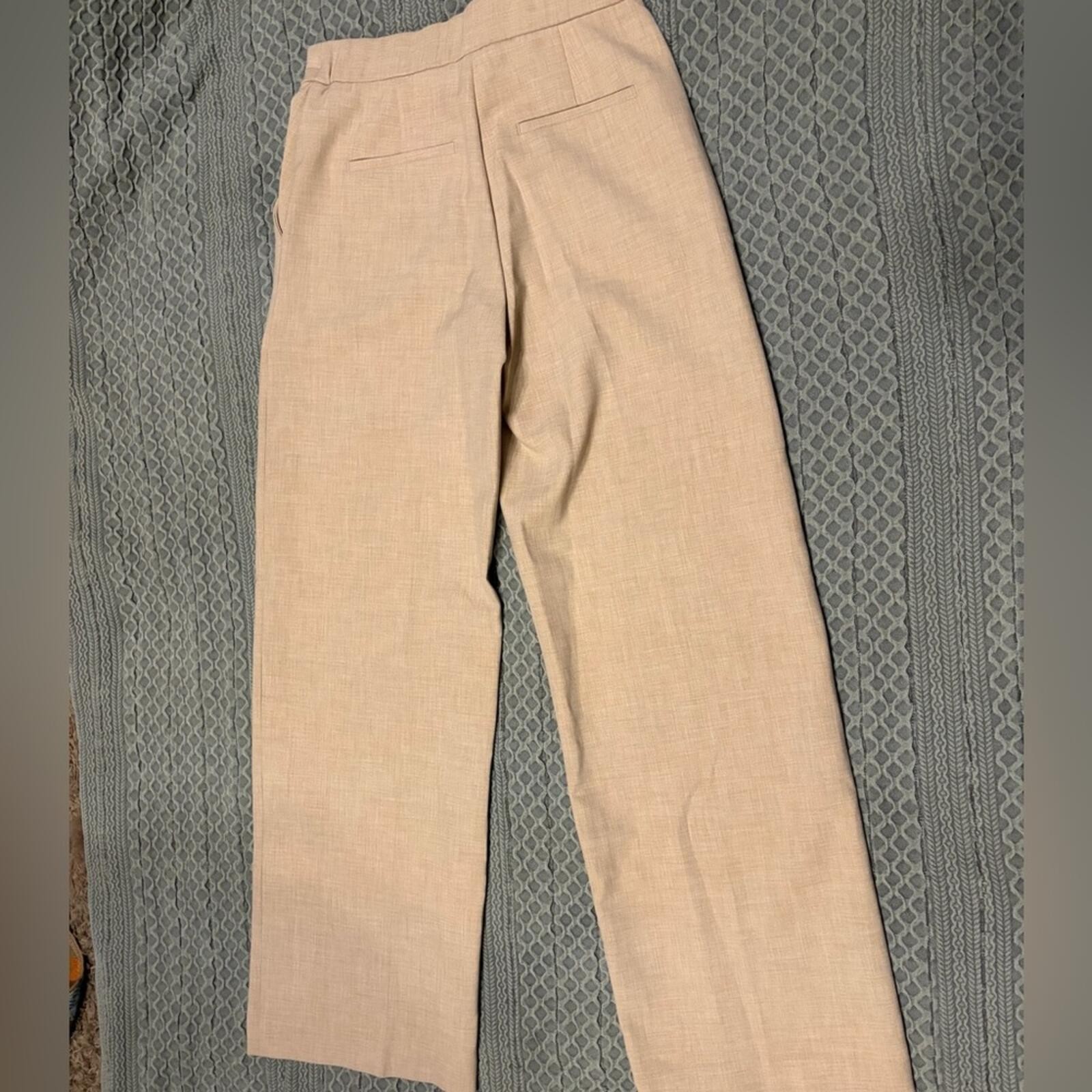 Wilfred Heathered Oat Straight-Leg Trousers Aritzia Size 4