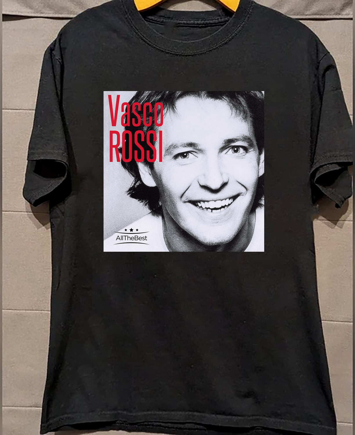All the Best – Album by Vasco Rossi Black Cotton Shirt S-5XL HL829