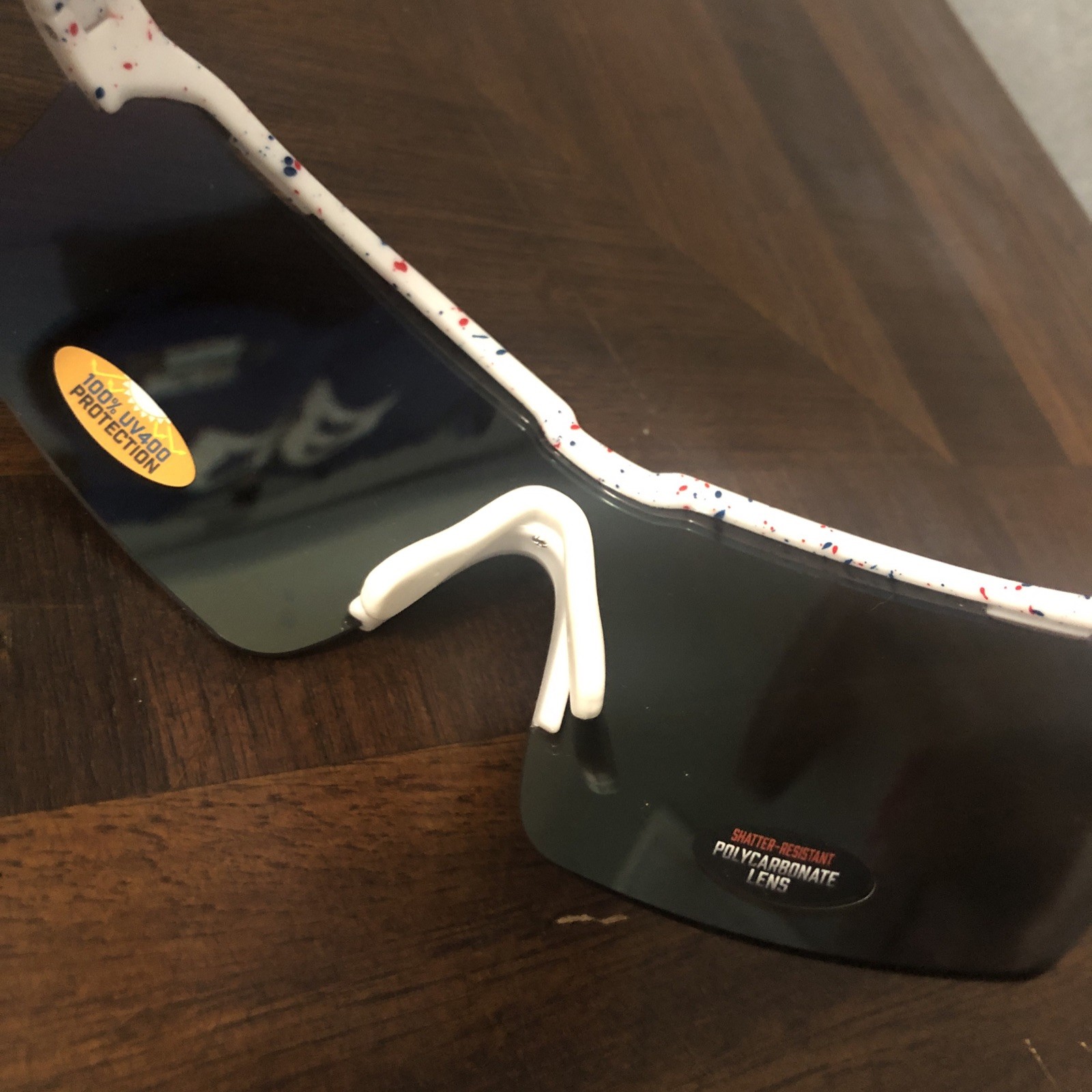 PUGS Sunglasses America 250Th Anniversary Edition ￼Red white￼ blue splatter