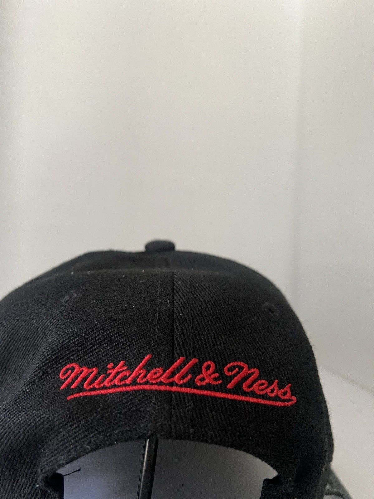 Black Mitchell & Ness Houston Rockets Snap Back Cap Hard Wood Collection